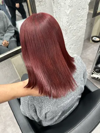 ミディアム カラー ヘアアレンジ 久米 治仁のヘアスタイル
