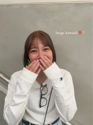 ショート カラー 髪質改善 / 透明感 カラー / 冨成のヘアスタイル