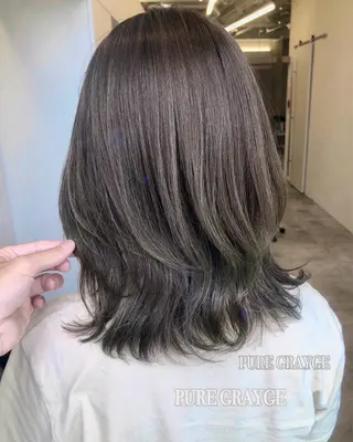 ミディアム カラー 🤎グレージュ🤎 渋谷🤎坂本拓斗のヘアスタイル