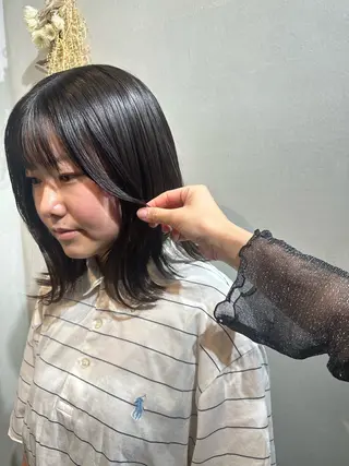 ミディアム カラー 💖ERI💖/酸性 ストレートNo.1のヘアスタイル