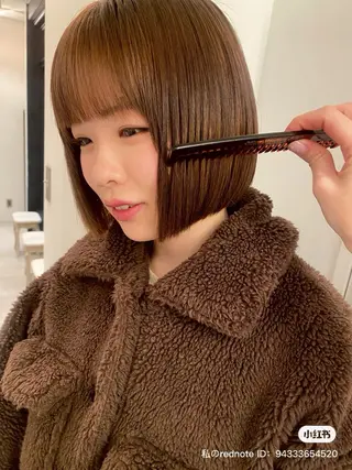 ショート カラー riria/ボブ /ブラウンカラー🎀のヘアスタイル