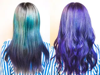 ロング カラー Of HAIR所属・✨デザインカラー✨ ハイトーン　森貴章のヘアスタイル