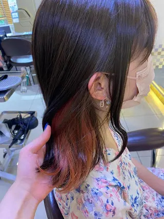 ミディアム カラー ✨垢抜け✨3Dカラー 山本美侑のヘアスタイル