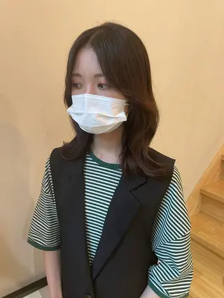 ミディアム 林 慧悟のヘアスタイル