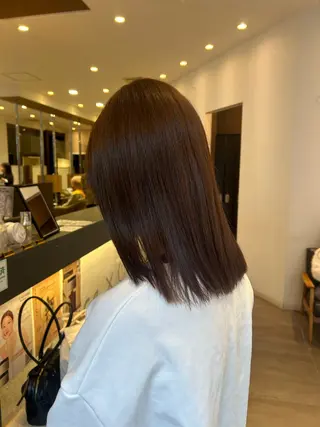 ミディアム 透明感たっぷり ベージュ🥣✨ヒラリのヘアスタイル