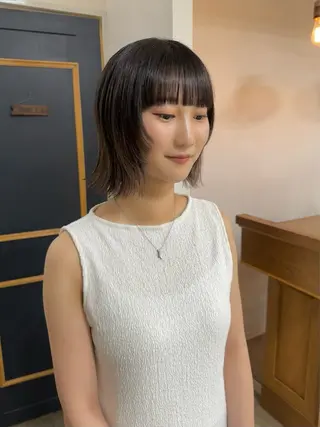 ミディアム NAGISA 🎀カットモデル🎀のヘアスタイル
