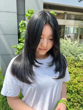 セミロング 森本 翔大のヘアスタイル