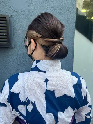 ヘアアレンジ 海外girl🤎 透明感ベージュmaoのヘアスタイル