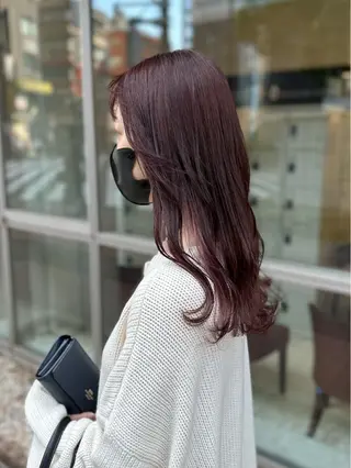 セミロング カラー 井上 武輝のヘアスタイル