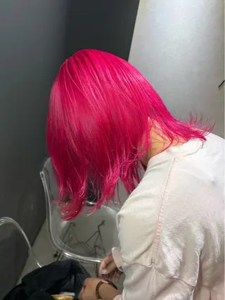 ミディアム カラー ★デザインカラー ハイトーン ももか★のヘアスタイル
