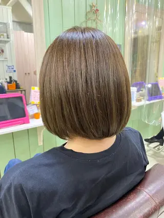 ミディアム カラー 🩶西 雪乃/透明感 くすみカラー🫧のヘアスタイル