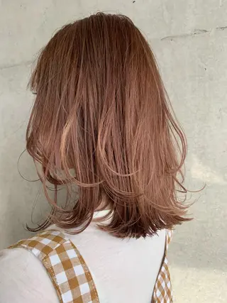 セミロング カラー 西岡 優太のヘアスタイル