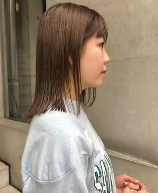セミロング カラー トレンドと似合わせ/ マンツーマン/西上楓のヘアスタイル
