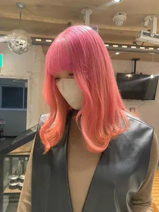 ミディアム カラー 艶ハイトーン👑♡ NATSUKIのヘアスタイル