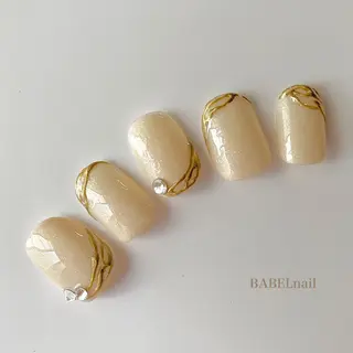 ネイル BABELバベル所属・江戸川橋✨BABEL 【バベル】大人可愛いのネイルデザイン
