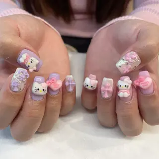 ネイル 💎🐰 saki. m 🐰💎のネイルデザイン