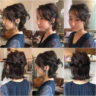 ショート カラー パーマ ヘアアレンジ BRUNTJET所属・MAEDA MADOKAのヘアスタイル