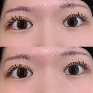 マツエク・マツパ 透明感カラー/顔周り カット/レイヤーにかのヘアスタイル