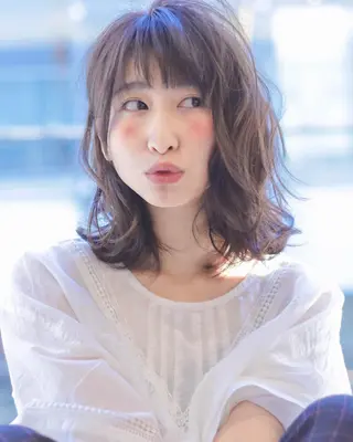 ショート カラー 宮澤 タケル ミディアムヘアのヘアスタイル