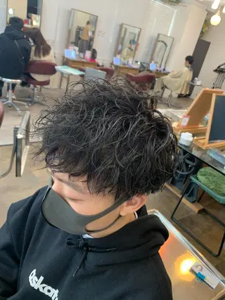 ショート パーマ パーマ美容師 /小泉賢徒のヘアスタイル