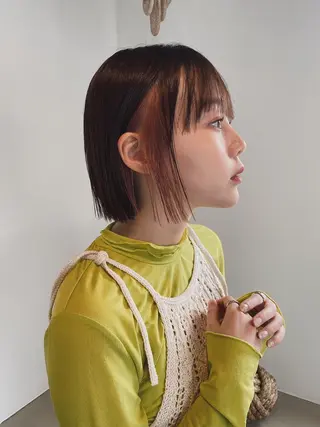 ミディアム カラー CEINE+ officialのヘアスタイル