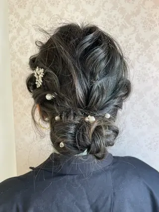ヘアアレンジ ヒヨシ ルナのヘアスタイル
