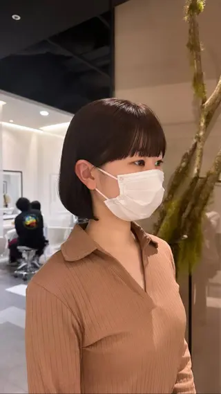 ショート カラー 巻ける縮毛矯正/艶 カラーchika🩵のヘアスタイル