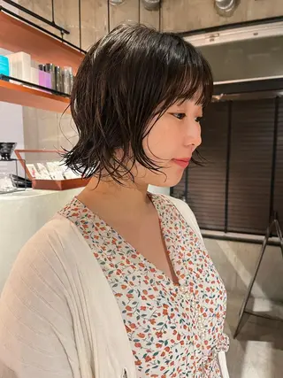 パーマ rimi/ショート /透明感カラーのヘアスタイル