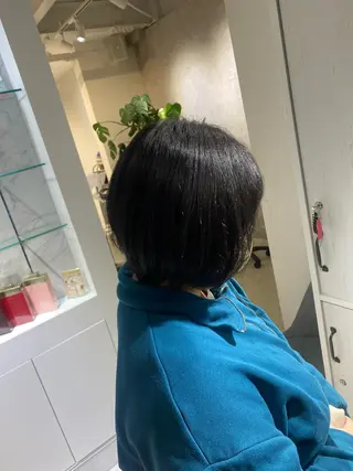 ショート 縮毛矯正とレイヤー /杉村凜汰郎のヘアスタイル