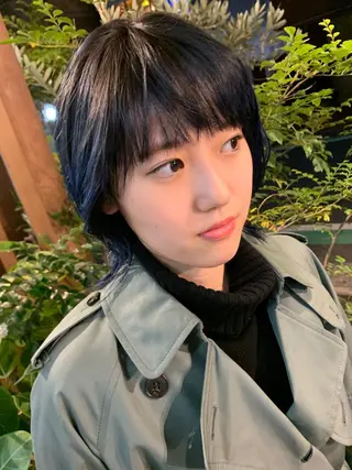 ミディアム カラー つくばUtooe's 副店長　寺沢颯のヘアスタイル