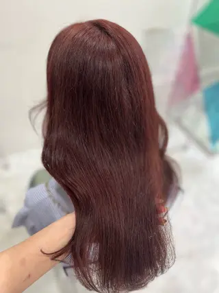 セミロング カラー ガーリー♡女の子っぽ ヘア♡ピンクカラー♡のヘアスタイル