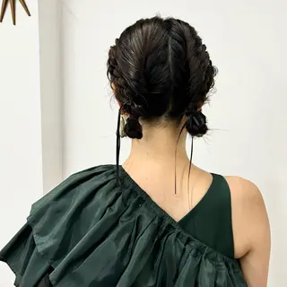 ミディアム ヘアアレンジ HIROKO / 透明感暖色カラー🎀のヘアスタイル