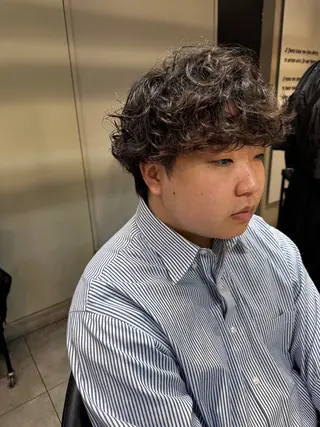 ミディアム パーマ メンズ Dxxxx III所属・オシャレ女性目線の 大人メンズ❁⃘*.ﾟのヘアスタイル