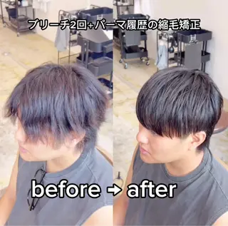 パーマ メンズ Defi梅田店所属・🌈モリグチ ケイスケ🦄のヘアスタイル