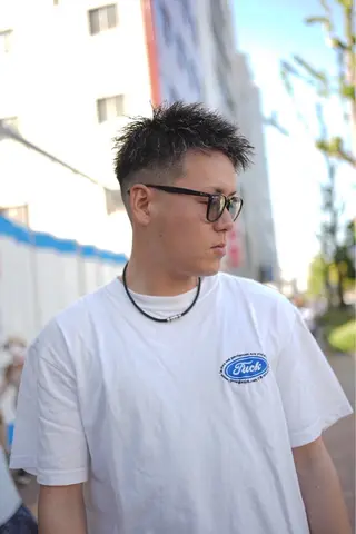 ショート 山口 孔聖のヘアスタイル