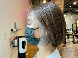 ショート SALOWIN心斎橋Suite店所属・ブリーチ毛にもできる 縮毛矯正|鷹司郎のヘアスタイル