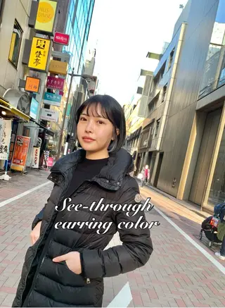 ショート カラー パーマ ヘアアレンジ メンズ キッズ ネイル マツエク・マツパ アイブロウ 《褒められる》 透明感カラー/小嶋のヘアスタイル