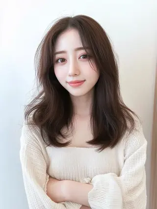 セミロング カラー Maia透明感 赤み消しくすみカラーのその他イメージ