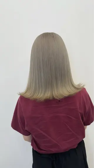 セミロング ✂︎透明感カラー特化 /日和優真✂︎のヘアスタイル