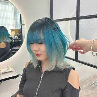 ミディアム カラー Ren. 🦋デザインカラーのヘアスタイル
