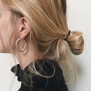 セミロング カラー ハイトーンカラー🍑 心斎橋のヘアスタイル