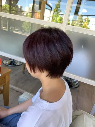 ショート カラー 🏆蔵前個室 美容院🏆 大川月央のヘアスタイル