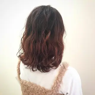ミディアム カラー ヘアアレンジ 店長 大方康暉のヘアスタイル