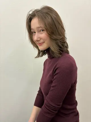 ミディアム KEPKA ヤマグチ 天神 今泉のヘアスタイル