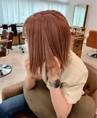 カラー funa/京都河原町 /艶髪/暖色のヘアスタイル