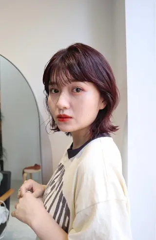 ショート カラー le'a所属・谷町/Le'a /竹原しおなのヘアスタイル