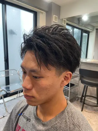 ショート メンズ メンズ縮毛矯正 樋口怜のヘアスタイル