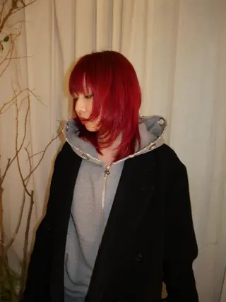 カラー カットモデル FILMSりくのヘアスタイル