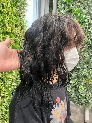 ロング 松澤 勇輝のヘアスタイル