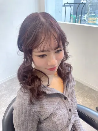 カラー 札幌クロスパーマ /🎀柴田ひな🎀のヘアスタイル